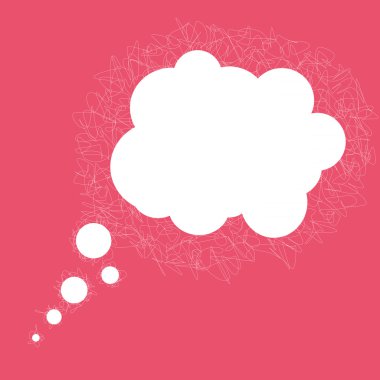 vektör pembe balonu.