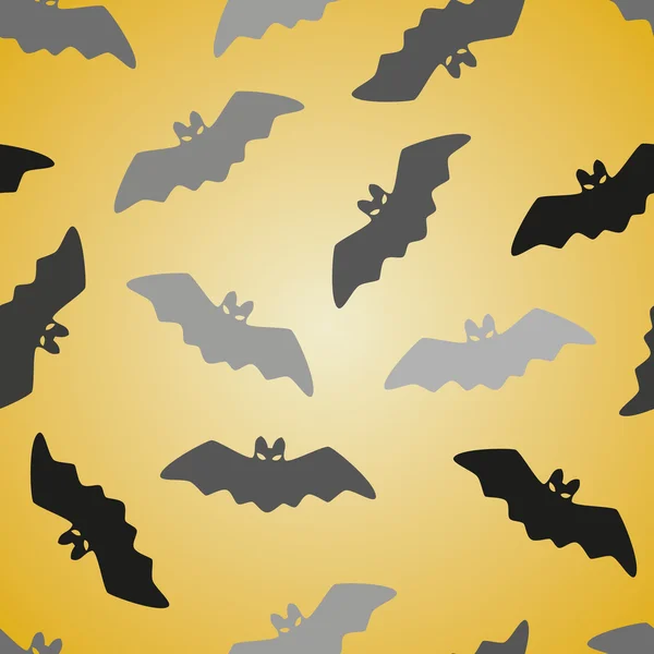 Černý netopýr bezešvé vzor — Stockový vektor