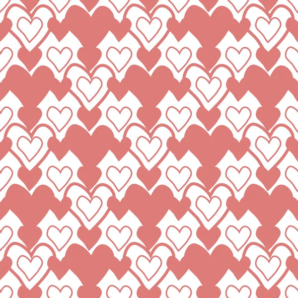 Seamless heart 's pattern — стоковое фото