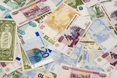 dolar, Euro, ruble