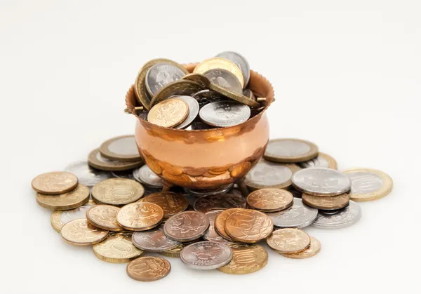 Pot of money — Stock Photo, Image