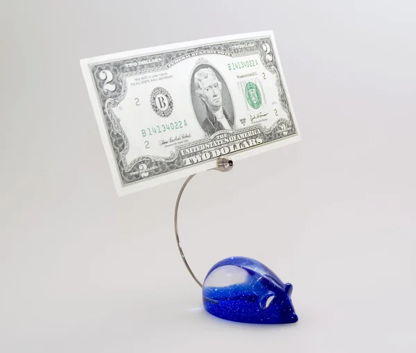 Note-paper holder with dollar — Stock Photo, Image