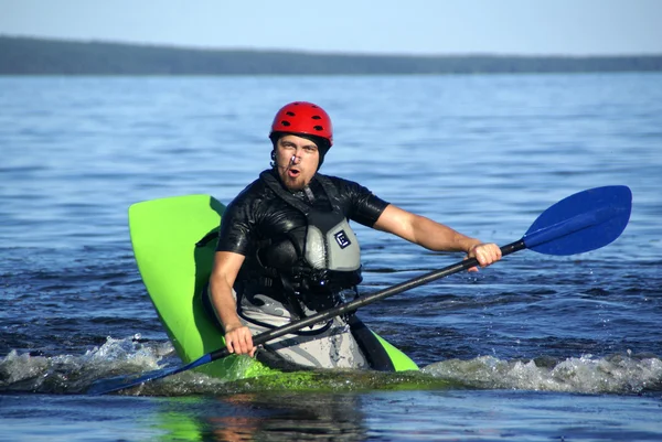 Kayak athlete Stock Photo