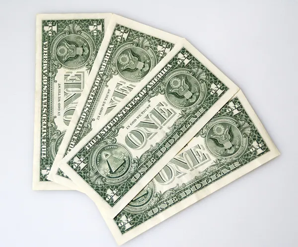 Niektóre bankbills jednego dolara — Zdjęcie stockowe