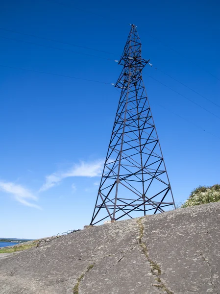 Torre de la línea de transición de potencia —  Fotos de Stock