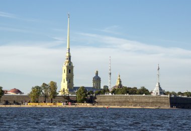 petropavlovskaya kale St Petersburg neva Nehri üzerinde