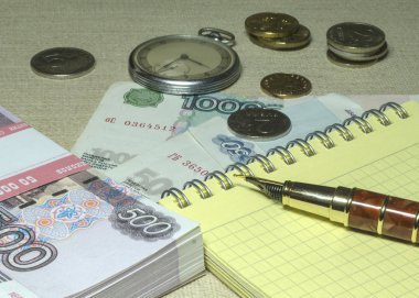 para, kalem ve saatler