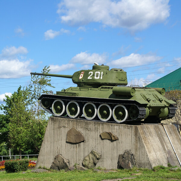 The monument to the tank T-34