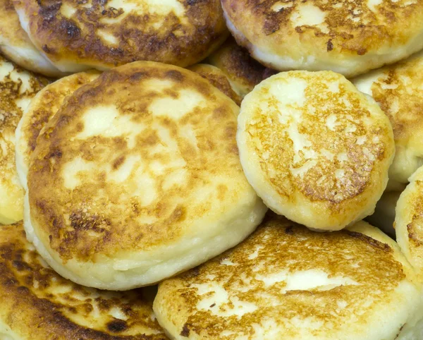 Tasty curd pancakes — Stock Photo, Image