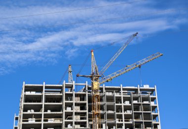 opbouw van de kraan is de bouw van hoog gebouwVinç binanın yüksek bina inşa