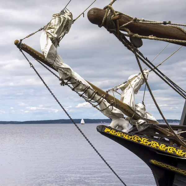 The bowsprits of sailing ships — Stock Photo, Image