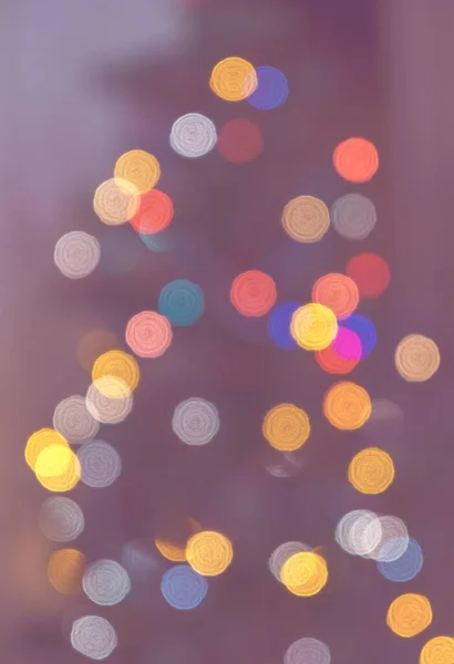 Függőleges Bokeh Háttér Karácsonyfa — Stock Fotó