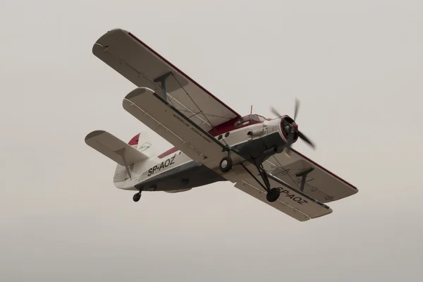 An-2 in air during air show — Stock Photo, Image