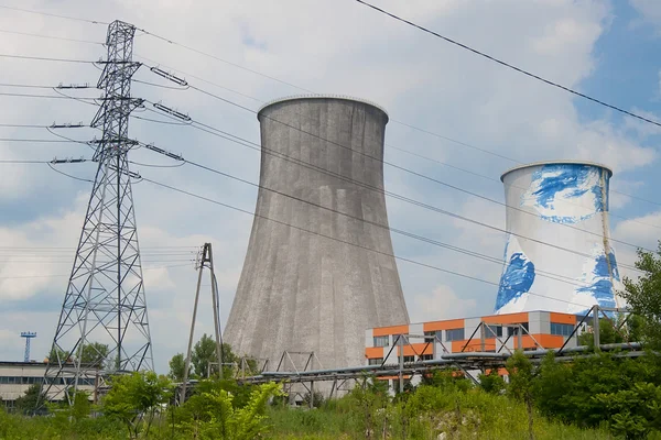 Thermal-electric power station — Stock Photo, Image