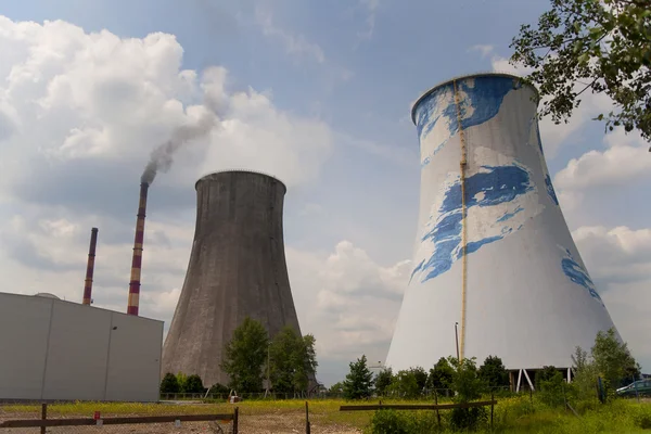 Thermal-electric power station - cooling tower — Stock Photo, Image