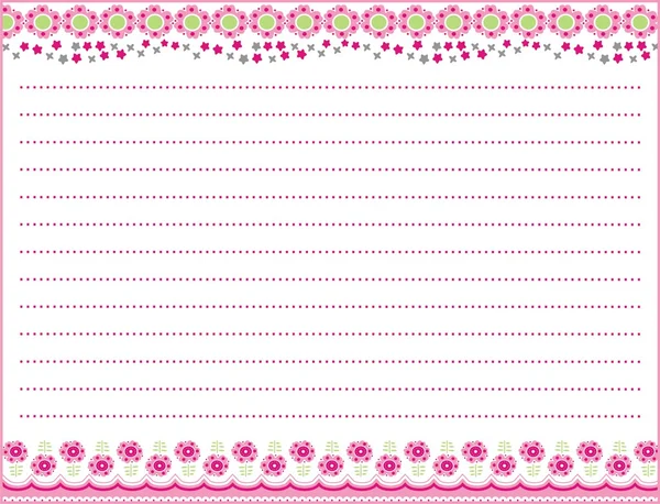 粉红色的花纸 — 图库矢量图片