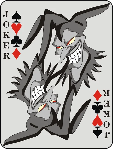 Joker kaart. vector achtergrond Rechtenvrije Stockvectors
