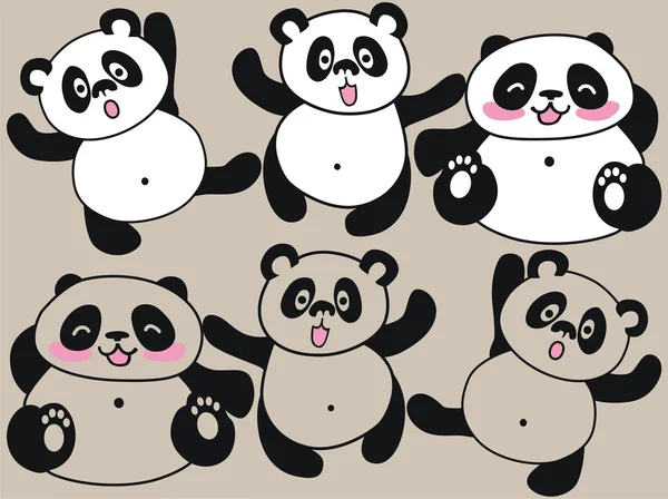 Słodkie panda — Wektor stockowy