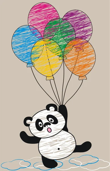 Cute panda — Stockvector
