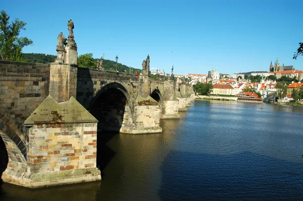 Praga. Ponte Carlo — Foto Stock