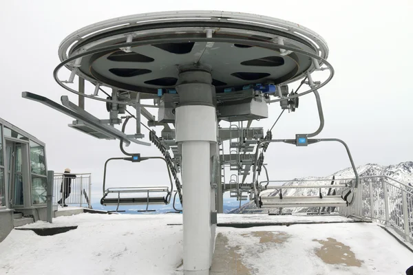 Ski lift on Kasprowy top, Poland — Stock Photo, Image