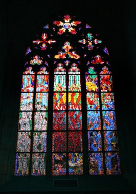 saint vitus Katedrali, Prag, cz Gotik vitray pencere