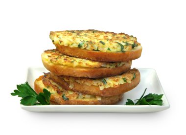 soğan ile sıcak sandviç