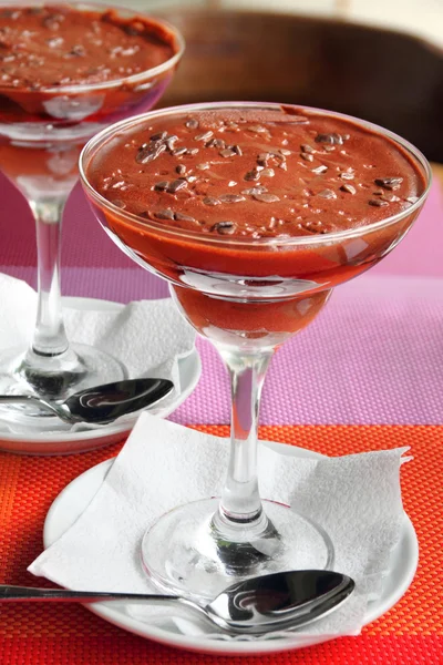 Chocolate mousse — Stock Photo, Image