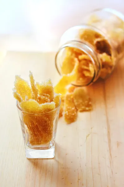 Caramelized stem ginger — Stock Photo, Image