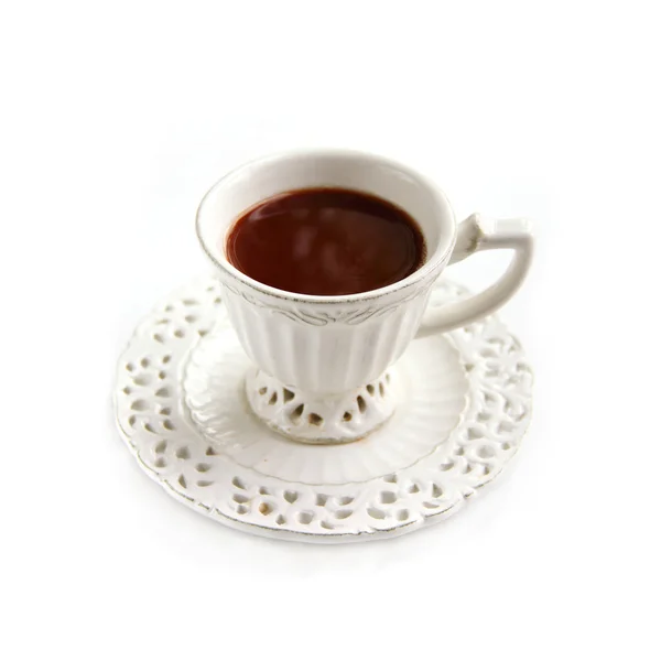 Taza de café vintage con café — Foto de Stock