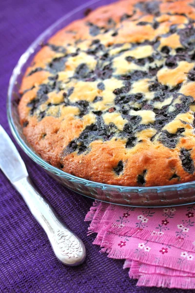 Pie with blueberries — Stock Photo, Image