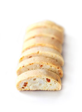 fıstık, Kuru Kayısı ve kuru üzüm ile cantuccini