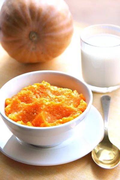 Pumpkin porridge with millet — Stock Photo, Image