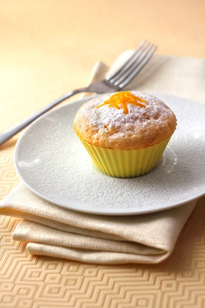 Cottage muffin con scorza d'arancia — Foto Stock