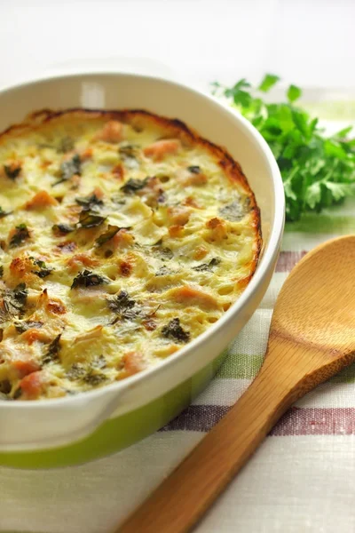 Chicken breast and cauliflower casserole — Stock Photo, Image