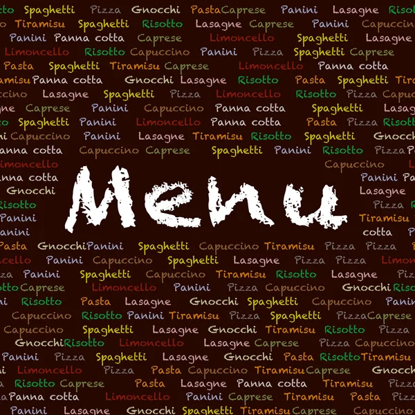 Fundo do menu — Fotografia de Stock