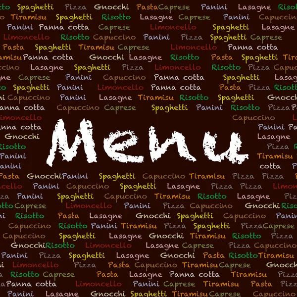 Menu sfondo — Foto Stock