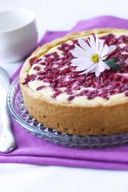 süzme peynir ve somun ile pasta