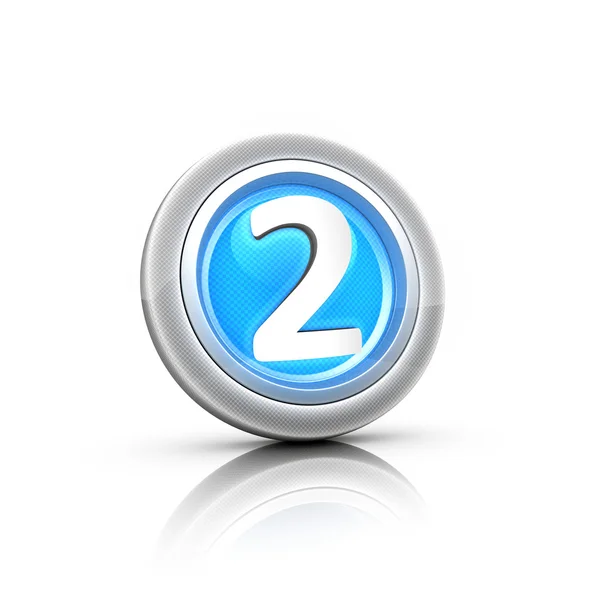 Button with digital label — Stock Photo, Image