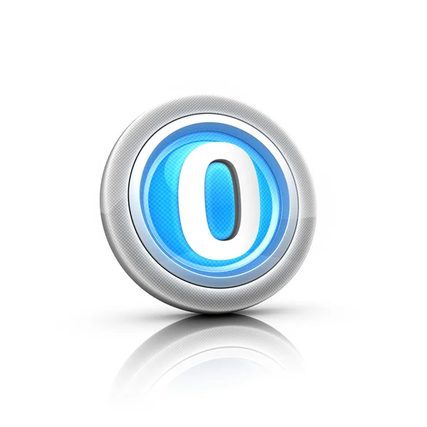 Button with digital label — Stock Photo, Image