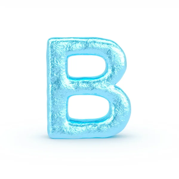 Ice Letter isolated on white background — Stock Photo, Image