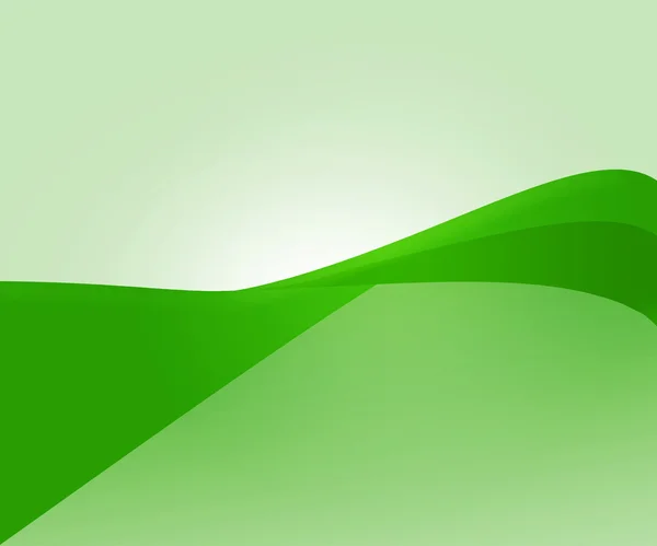 Green Wave Abstract Shapes Background — Stock Photo, Image