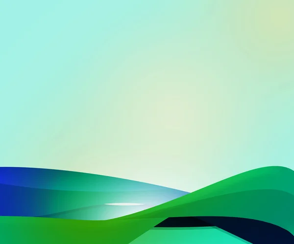 Groene abstracte vormen achtergrond — Stockfoto