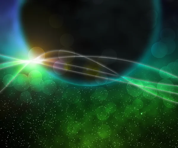 Green Abstract Space Background — Stock Photo, Image