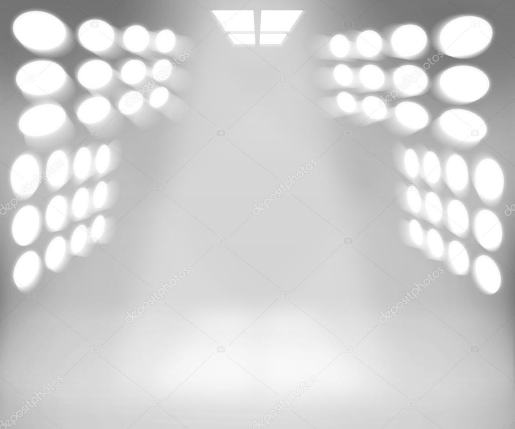 Spotlight White Room Background