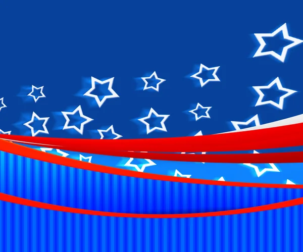 Amerikaanse onafhankelijkheidsdag die blauwe achtergrond — Stockfoto
