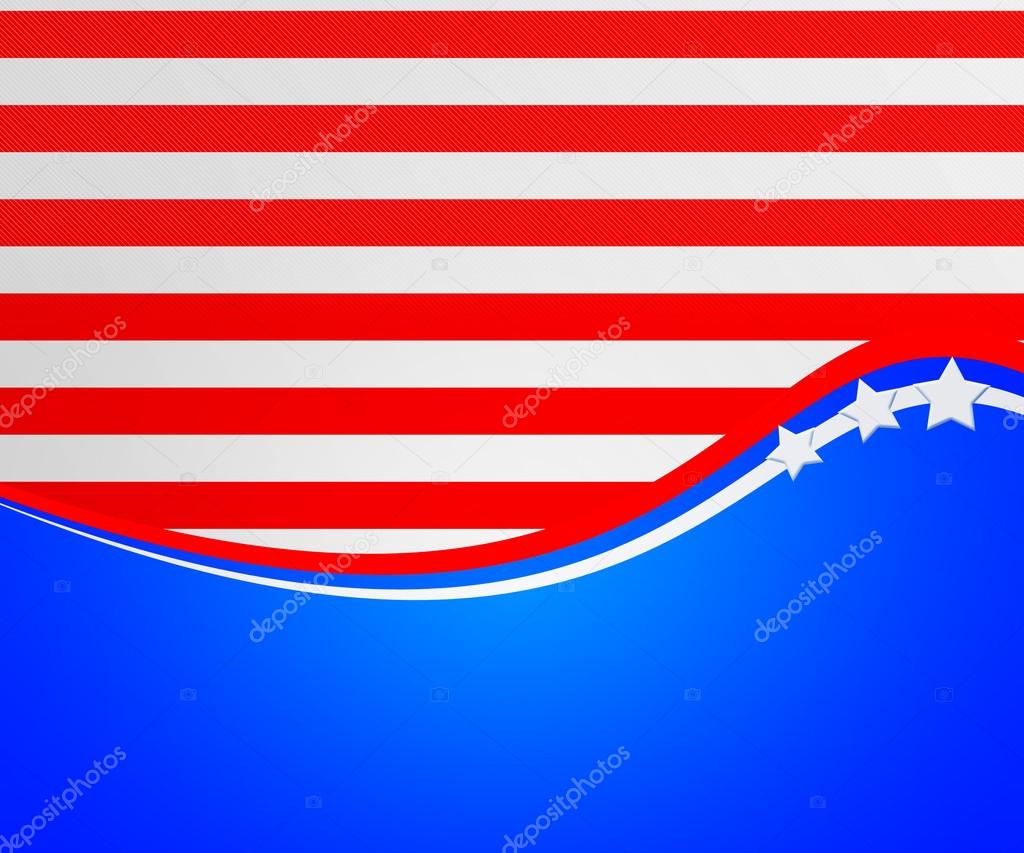 American Flag 4th July Background