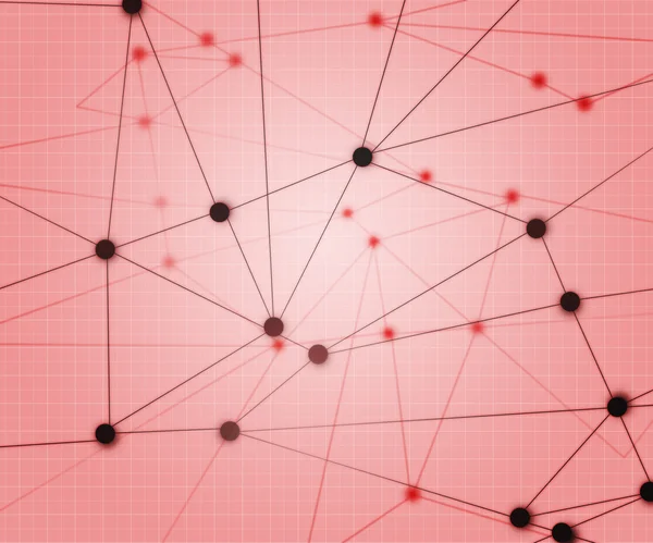 Red Network Background — Zdjęcie stockowe