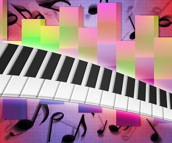 Textura de fondo de música de piano —  Fotos de Stock