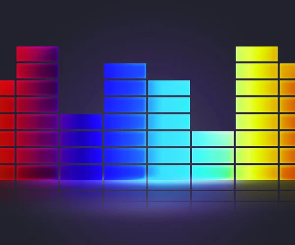 Equalizer Musik Hintergrund — Stockfoto